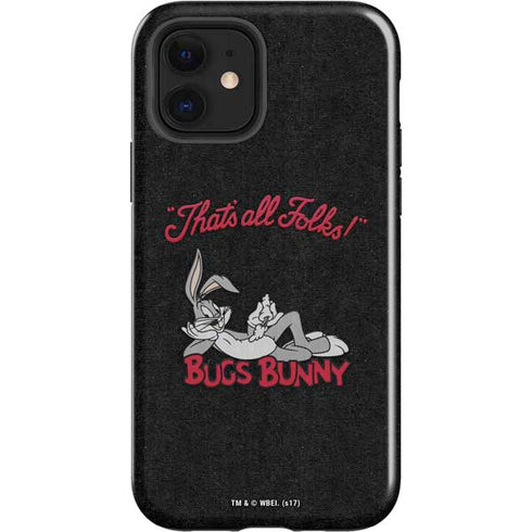 Looney Tunes Bugs Bunny Thats All Folks iPhone 12 Impact Case