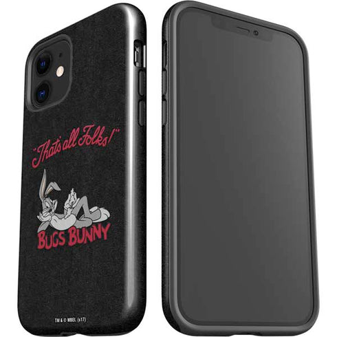 Looney Tunes Bugs Bunny Thats All Folks iPhone 12 Impact Case