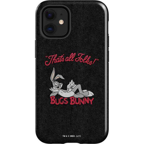 Looney Tunes Bugs Bunny Thats All Folks iPhone 12 Mini Impact Case