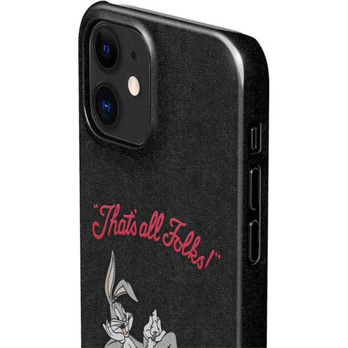 Looney Tunes Bugs Bunny Thats All Folks iPhone 12 Mini Lite Case