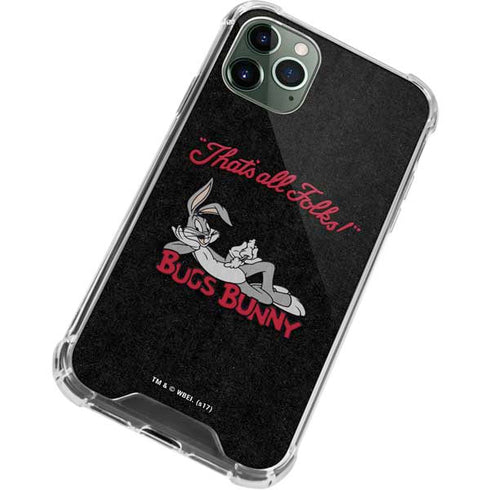 Looney Tunes Bugs Bunny Thats All Folks iPhone 12 Pro Clear Case