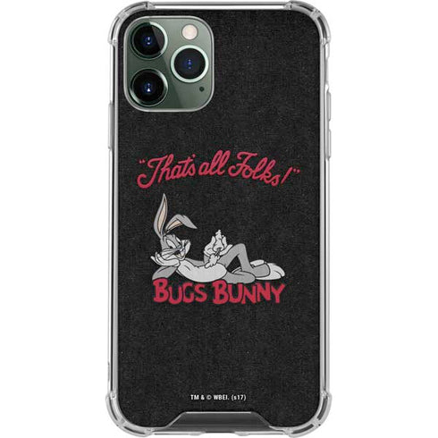 Looney Tunes Bugs Bunny Thats All Folks iPhone 12 Pro Max Clear Case