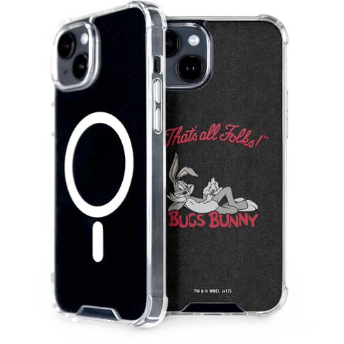 Looney Tunes Bugs Bunny Thats All Folks iPhone 13 MagSafe Case