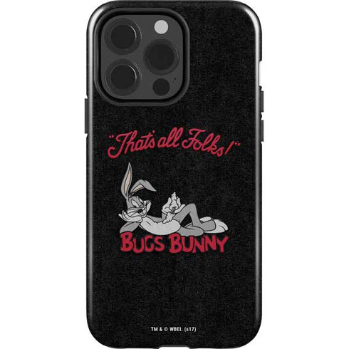 Looney Tunes Bugs Bunny Thats All Folks iPhone 13 Pro Impact Case
