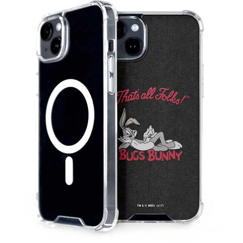 Looney Tunes Bugs Bunny Thats All Folks iPhone 14 Plus MagSafe Case