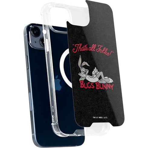 Looney Tunes Bugs Bunny Thats All Folks iPhone 14 Plus MagSafe Case