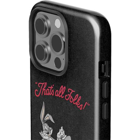 Looney Tunes Bugs Bunny Thats All Folks iPhone 14 Pro Impact Case