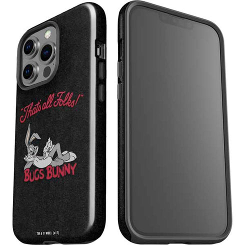Looney Tunes Bugs Bunny Thats All Folks iPhone 14 Pro Impact Case