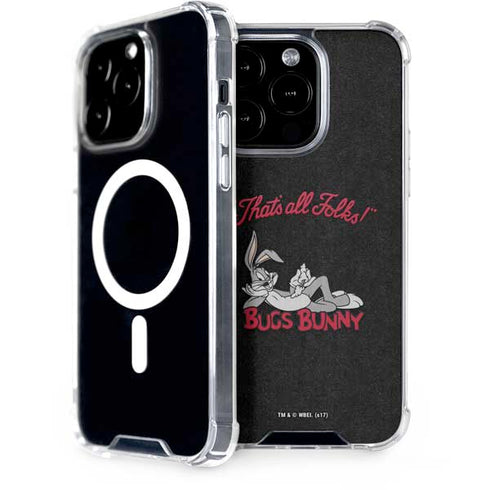 Looney Tunes Bugs Bunny Thats All Folks iPhone 14 Pro MagSafe Case