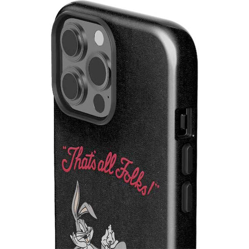 Looney Tunes Bugs Bunny Thats All Folks iPhone 14 Pro Max Impact Case