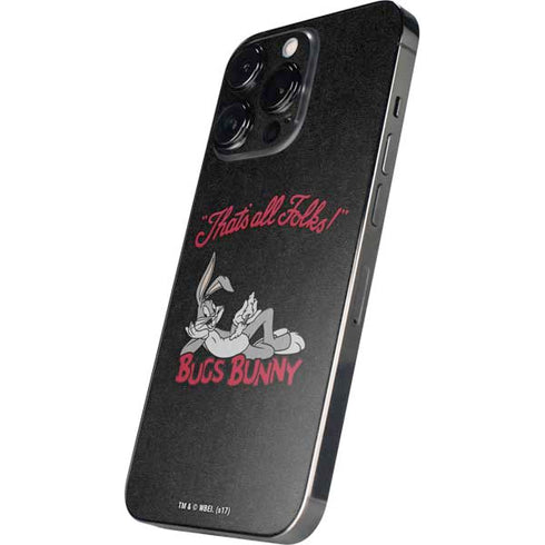 Looney Tunes Bugs Bunny Thats All Folks iPhone 15 Pro Skin