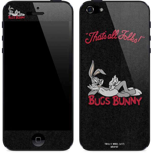 Looney Tunes Bugs Bunny Thats All Folks iPhone 5/5s/5SE Skin