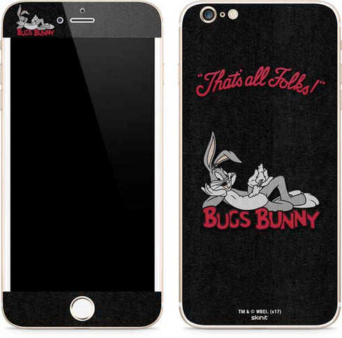 Looney Tunes Bugs Bunny Thats All Folks iPhone 6/6s Plus Skin