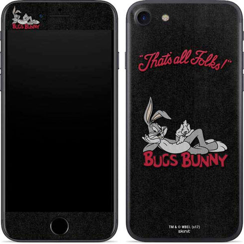 Looney Tunes Bugs Bunny Thats All Folks iPhone 7 Skin