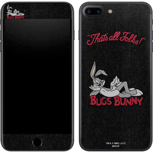 Looney Tunes Bugs Bunny Thats All Folks iPhone 8 Plus Skin