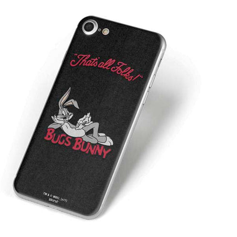 Looney Tunes Bugs Bunny Thats All Folks iPhone 8 Skin