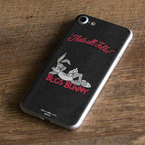Looney Tunes Bugs Bunny Thats All Folks iPhone 8 Skin