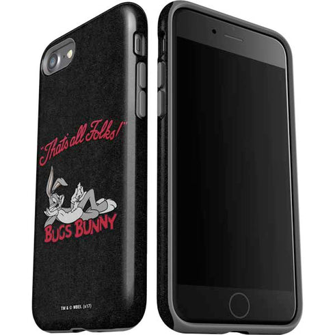 Looney Tunes Bugs Bunny Thats All Folks iPhone SE (2nd & 3rd Gen) Pro Case