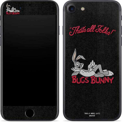 Looney Tunes Bugs Bunny Thats All Folks iPhone SE (2nd & 3rd Gen) Skin