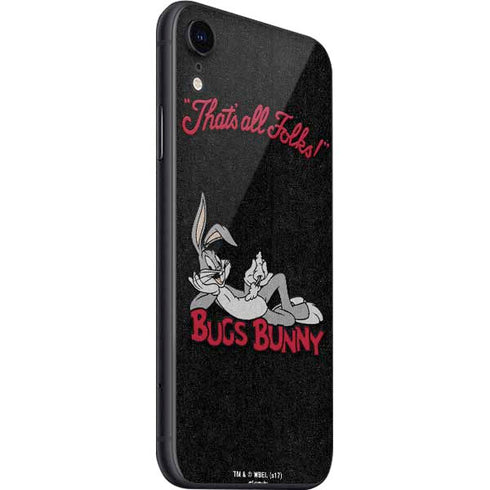 Looney Tunes Bugs Bunny Thats All Folks iPhone SE (2nd & 3rd Gen) Skin