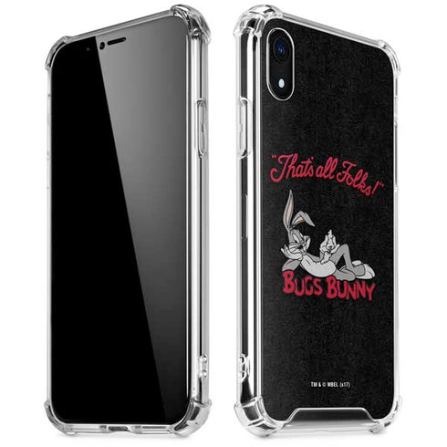 Looney Tunes Bugs Bunny Thats All Folks iPhone XR Clear Case