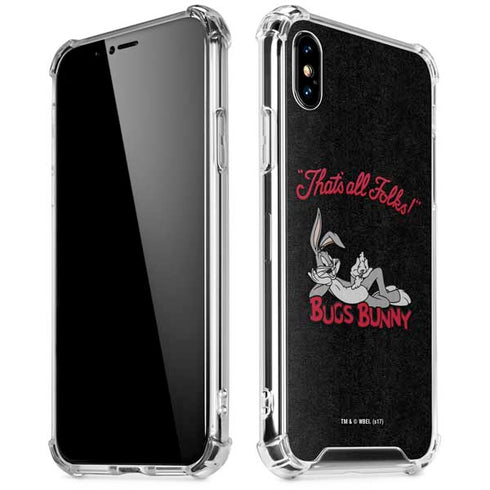 Looney Tunes Bugs Bunny Thats All Folks iPhone XS Max Clear Case