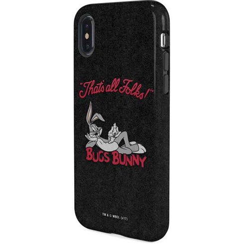 Looney Tunes Bugs Bunny Thats All Folks iPhone XS Pro Case