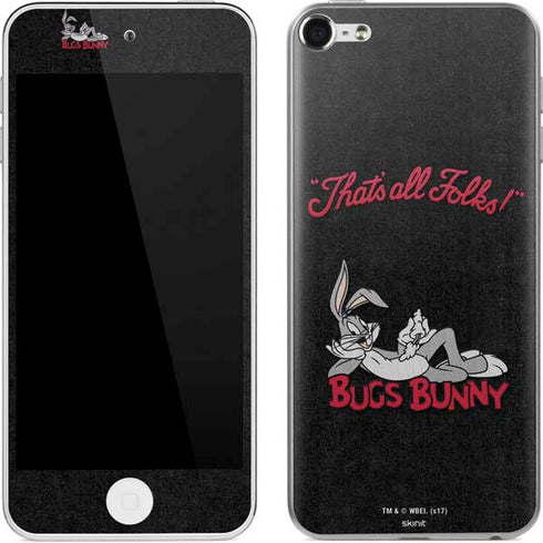 Looney Tunes Bugs Bunny Thats All Folks Apple iPod Skin