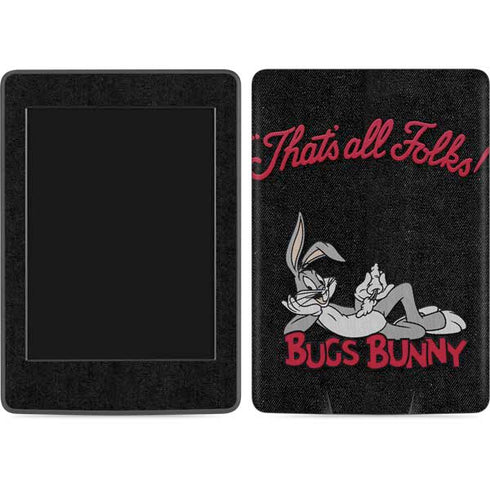 Looney Tunes Bugs Bunny Thats All Folks Amazon Kindle Skin
