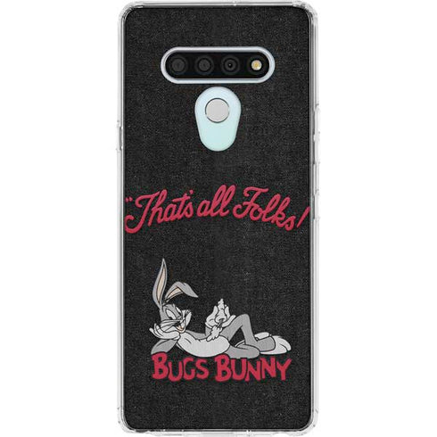 Looney Tunes Bugs Bunny Thats All Folks LG Stylo 6 Clear Case