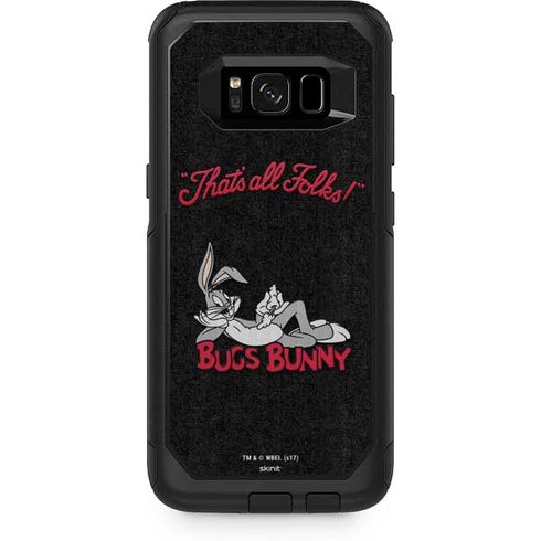 Looney Tunes Bugs Bunny Thats All Folks Otterbox Commuter Galaxy Skin