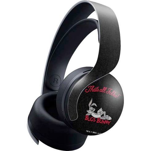 Looney Tunes Bugs Bunny Thats All Folks PULSE 3D Wireless Headset for PS5 Skin