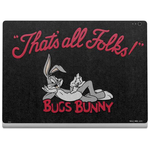Looney Tunes Bugs Bunny Thats All Folks Surface Book 2 13.5in Skin