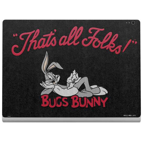 Looney Tunes Bugs Bunny Thats All Folks Surface Book 2 15in Skin