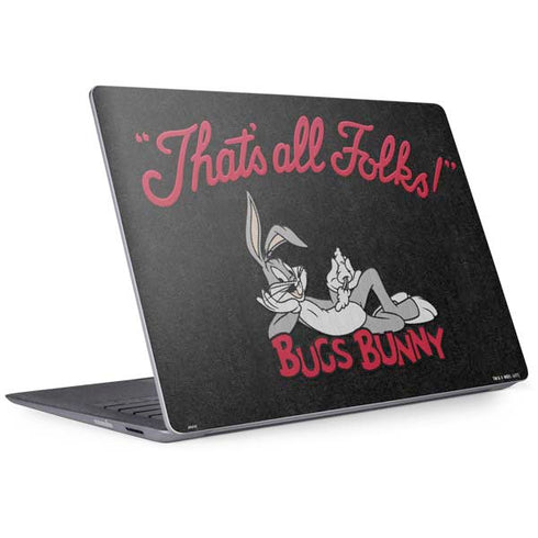 Looney Tunes Bugs Bunny Thats All Folks Surface Laptop 2 Skin
