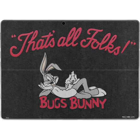 Looney Tunes Bugs Bunny Thats All Folks Surface Pro 8 Skin