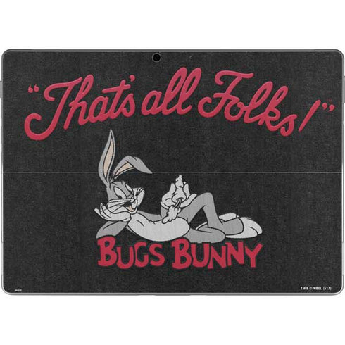Looney Tunes Bugs Bunny Thats All Folks Surface Pro 9 Skin