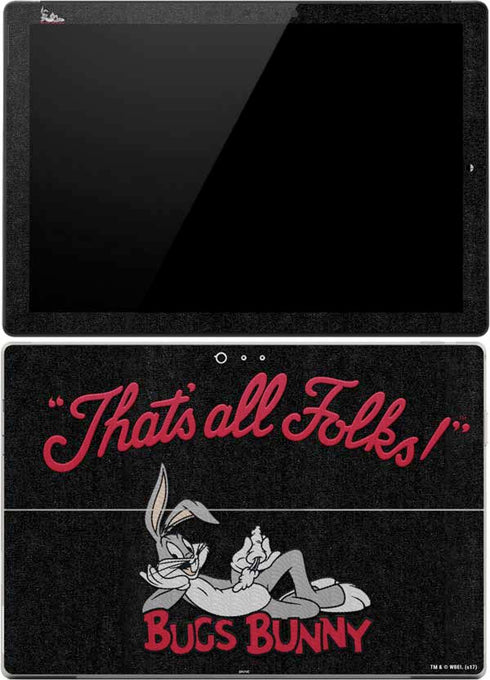 Looney Tunes Bugs Bunny Thats All Folks Surface Pro (2017) Skin