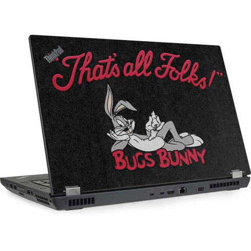 Looney Tunes Bugs Bunny Thats All Folks Lenovo ThinkPad Skin