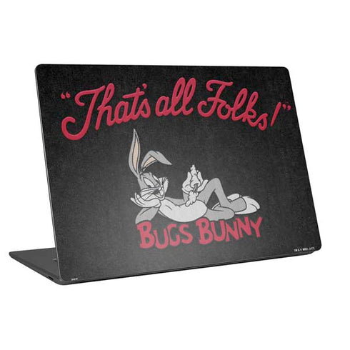 Looney Tunes Bugs Bunny Thats All Folks Universal Laptop 12in (9.8 x 6.8in) Skin