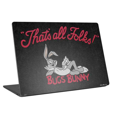 Looney Tunes Bugs Bunny Thats All Folks Universal Laptop 16.6in (13.4 x 9.7in) Skin