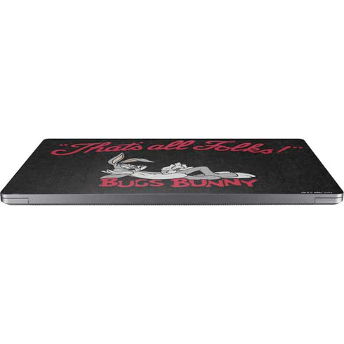 Looney Tunes Bugs Bunny Thats All Folks Universal Laptop 17in (13.8 x 10in) Skin