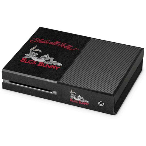 Looney Tunes Bugs Bunny Thats All Folks Xbox One Console Skin