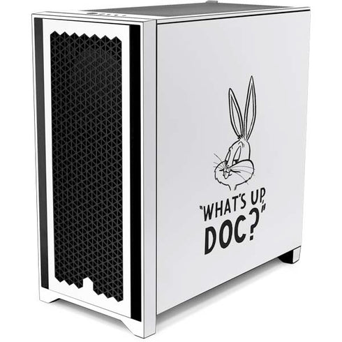 Looney Tunes Bugs Bunny Whats Up Doc Corsair 4000D Tempered Glass Mid-Tower ATX Case Skin