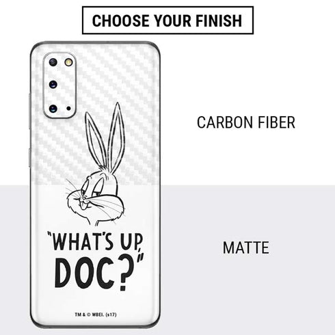 Looney Tunes Bugs Bunny Whats Up Doc Galaxy S20 Skin
