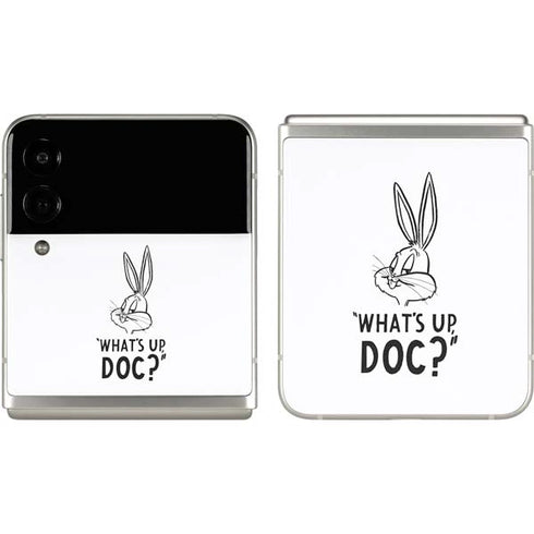 Looney Tunes Bugs Bunny Whats Up Doc Galaxy Z Flip3 5G Skin