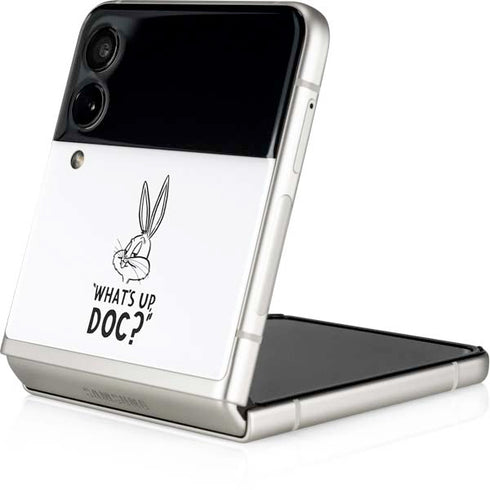 Looney Tunes Bugs Bunny Whats Up Doc Galaxy Z Flip3 5G Skin