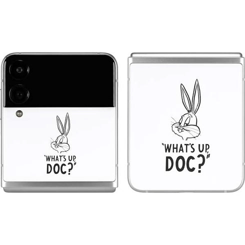 Looney Tunes Bugs Bunny Whats Up Doc Galaxy Z Flip4 5G Skin