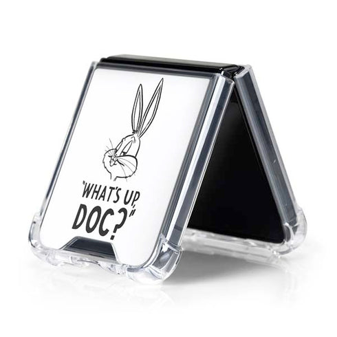 Looney Tunes Bugs Bunny Whats Up Doc Galaxy Z Flip5 5G Clear Case