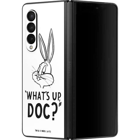 Looney Tunes Bugs Bunny Whats Up Doc Galaxy Z Fold3 5G Skin